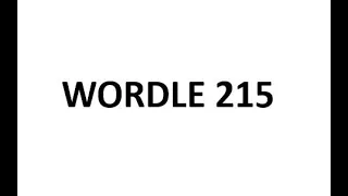 Wordle Solution: WORDLE215