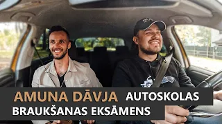 KĀ AMUNA DĀVIM GĀJA AUTOSKOLAS EKSĀMENĀ? | GATAVOJAS CSDD BRAUKŠANAS EKSĀMENAM