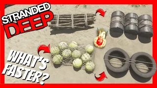 Do different Raft Bases impact speed? Stranded Deep