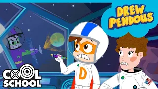 Super Drew Space Adventures! Drew Meets Sally Ride!! | Cartoons for Kids