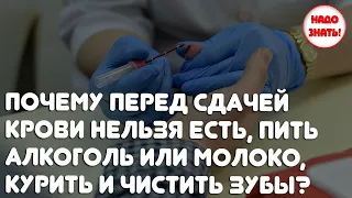 Почему перед сдачей крови нельзя есть, пить алкоголь или молоко, курить и чистить зубы?