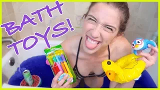 Trying Kids' Bathtub Toys!!!