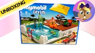 Playmobil Swimming Pool - Playmobil City Life Swimming Pool Unboxing