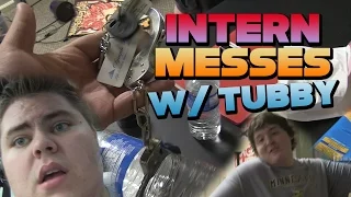 INTERN MESSES WITH TUBBY. (VLOG)