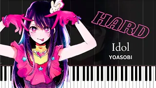 Idol/YOASOBI/Anime『Oshi no ko』Opening Song/Piano Tutorial/Sheet Music