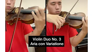 Violin Duo No. 3 A Major Aria con Variatione by Chevalier de Saint-Georges | 4k