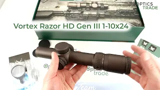 Vortex Razor HD Gen III 1-10x24 FFP riflescope review | Optics Trade Reviews