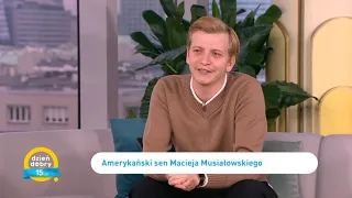 Maciej Musiałowski zdradził swoje marzenia, chciałby studiować za granicą [Dzień dobry TVN]