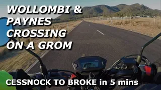 Wollombi & Paynes Crossing on a Grom