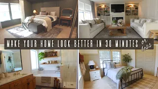 20 WAYS TO MAKE YOUR HOME LOOK BETTER IN 30 MINUTES OR LESS | DIY HOME PROJECTS