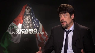 SICARIO: DAY OF THE SOLDADO || Benicio Del Toro Generic Junket Interview || SocialNews.XYZ