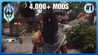 4000+ Mods Modernized Skyrim | Vagabond Modlist Redguard Playthrough Ep. 1