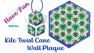 Kite Twist Cane and Wall Plaque in Polymer Clay, a Tutorial.