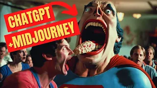 ChatGPT + Midjourney V4 | Creepy AI Short Story | The Day Superman Ate Everyone