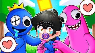 ¡ME CONVIERTO EN EL HIJO DE RAINBOW FRIENDS!😱💖RAIMBOW FRIENDS MINECRAFT😨SRJUANCHO MINECRAFT ROLEPLAY