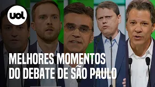 Debate com candidatos ao governo de SP: veja melhores momentos de Haddad, Tarcísio, Rodrigo e outros