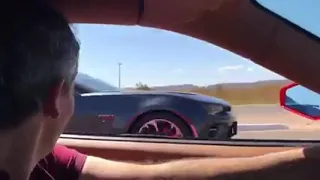 Ferrari vs  camaro #ferrari #camaro