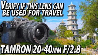 TAMRON 20-40mm F2.8. Go to Naha & verified whether it can be used on a trip. Result is...
