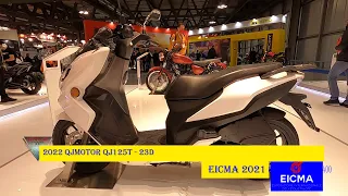 2022 QJMotor QJ125T 23d Walkaround Eicma 2021 Milan