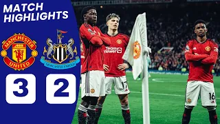 Man United vs Newcastle HIGHLIGHTS (3-1): Mainoo, Gordon, Amad Diallo, Hojlund GOALS.