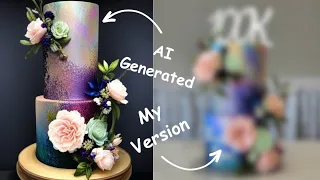 AI Made Me Do It!! | Can I Make an AI Generated Cake Design? | Celebration and Thank You!