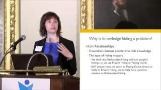 Catherine Connelly on knowledge hiding in organizations