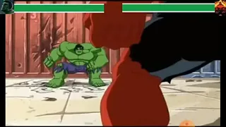 Red Hulk vs Hulk with healthbars