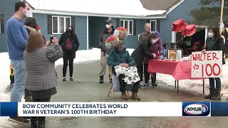 Bow community celebrates 100th birthday of World War II veteran