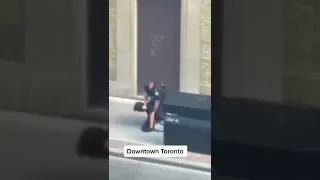 Toronto police arrested a drunk man on church street. Please subscribe and like.