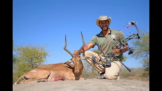 Cameron Mitchell bowhunting Impala in Botswana