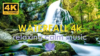 Водопады и горные реки💦 Релакс музыка. Meditation Piano Music🌿 Waterfall 4K Healing music, Relaxing