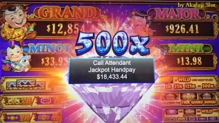 BIGGEST JACKPOT $18,433 - Bigger than the Grand Jackpot😍New 88 Fortunes DIAMOND 3 Reel 赤富士スロット