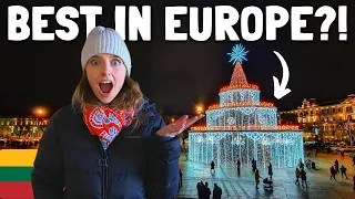 🇱🇹 OUR FIRST EUROPEAN CHRISTMAS MARKET (Vilnius, Lithuania)