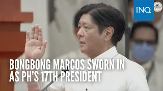 Bongbong Marcos sworn in as PH’s 17th President