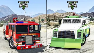 GTA 5 Fire Truck VS RCV Truck - Which is Best ? @Twin Gaming @GG808  @Umbo Cars