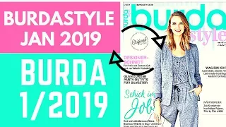 Burda 1/2019 Magazine BrowseThrough and Sewing Plans