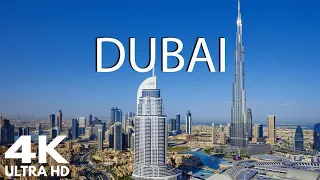 FLYING OVER DUBAI (4K UHD) - Calming Music With Stunning Natural Landscape Videos (Video Ultra HD)