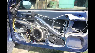 Шумоизоляция передних дверей Peugeot 206