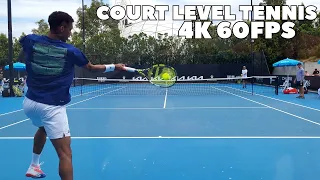 Felix Auger-Aliassime Pounding Some Groundstrokes | Court Level Practice 2023 (4K 60FPS)