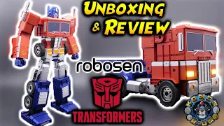 Robosen Transformers Optimus Prime Unboxing & Review (Self Transforming)