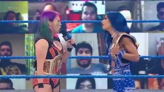 Sasha Banks & Asuka Face To Face