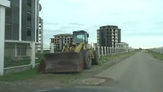 Град Ахелой. Пътят до плаж "Къмпинг Ахелой". Aheloy city. The road to "Camping Aheloy" beach.