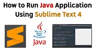 How to Run Java Application Using Sublime Text 4 2023 #java #sublimetext