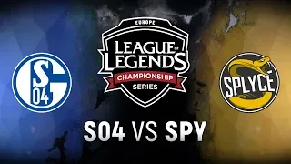 S04 vs. SPY - Week 4 Day 2 | EU LCS Summer Split | FC Schalke 04 vs. Splyce (2018)