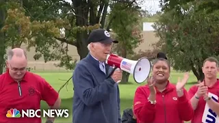 UAW workers ‘loved’ Biden’s message at picket line: ‘He’s walking the walk’