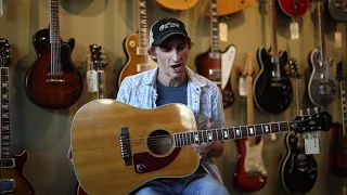 1965 Epiphone FT-110 Frontier Natural Finish Vintage Acoustic Guitar Danny Buttitta Demo