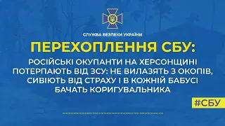 окупанти на Херсонщині сивіють від страху і в кожній бабусі бачать коригувальник