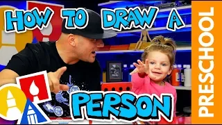 Drawing A Person With My 2-Year-Old (Preschool Lesson)