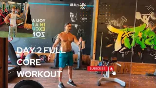 Full core workout ll Day 2 fat loss journey ll