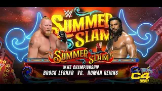 WWE 2K23 - Brock lesnar vs Roman reings Gameplay - SUMMERSLAM MATCH (4K 60FPS)